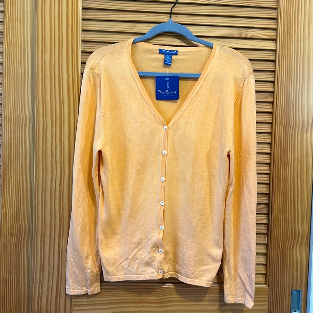 Tori Richard Mimosa Silk Cardigan XS NWT